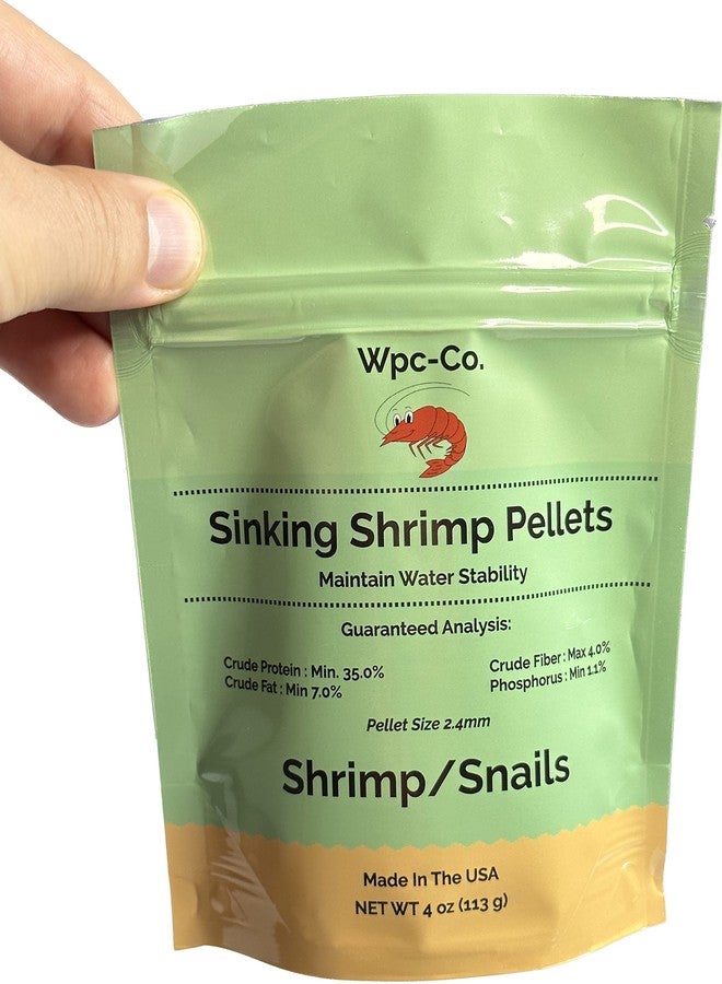 Wpc-Co. Aquarium Shrimp Food - Sinking Pellets for Aquatic Shrimp, Snail, Bottom Feeders - Complete Nutrition for Tropical Shrimps and Other Invertebrates - Image 2